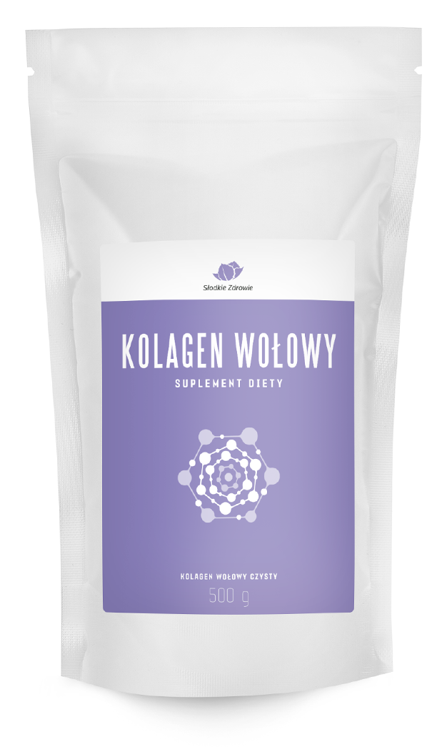 Kolagen wołowy - czysty w proszku - na stawy - 500g
